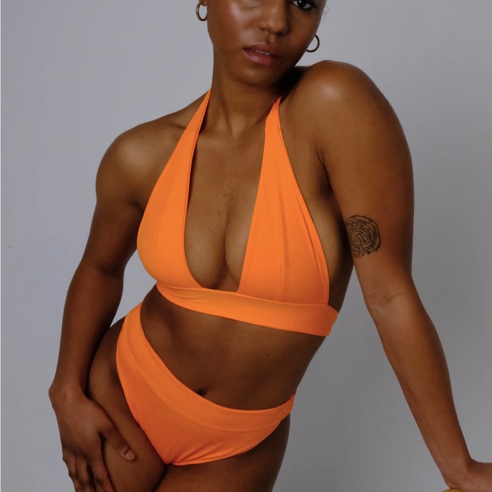 Toco Swim Halter Triangle Bikini Top